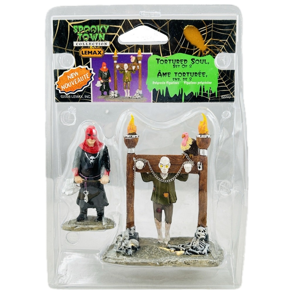 Lemax TORTURED SOUL‎ Spooky Town Halloween 2 pc Figure New 2006